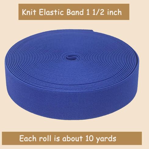 JESEP YONG Orange Red 1 1/2''Wide Knit Elastic Band 10Yds Sewing Stretch in Kuwait
