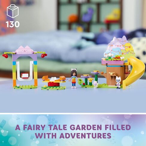 LEGO Gabby's Dollhouse Kitty Fairy’s Garden Party 10787 Building Toy with Tree House, Swing, Slide, and Merry-Go-Round, Includes Gabby and Pandy Paws, Birthday Gift, Sensory Toy for Kids Ages 4 and up in Saudi Arabia