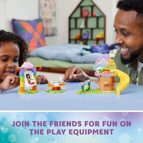 LEGO Gabby's Dollhouse Kitty Fairy’s Garden Party 10787 Building Toy with Tree House, Swing, Slide, and Merry-Go-Round, Includes Gabby and Pandy Paws, Birthday Gift, Sensory Toy for Kids Ages 4 and up in Saudi Arabia