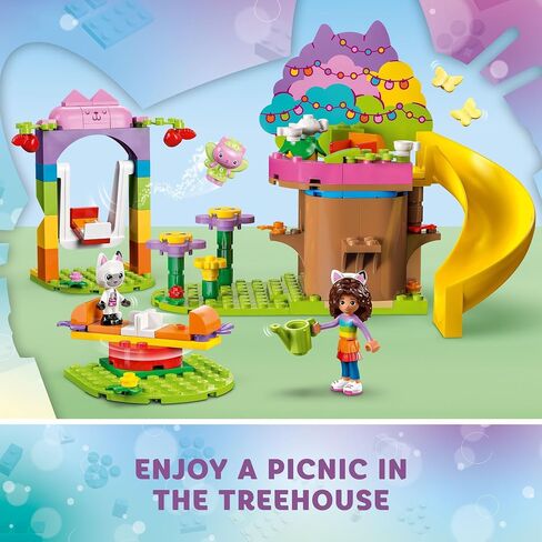LEGO Gabby's Dollhouse Kitty Fairy’s Garden Party 10787 Building Toy with Tree House, Swing, Slide, and Merry-Go-Round, Includes Gabby and Pandy Paws, Birthday Gift, Sensory Toy for Kids Ages 4 and up in Saudi Arabia