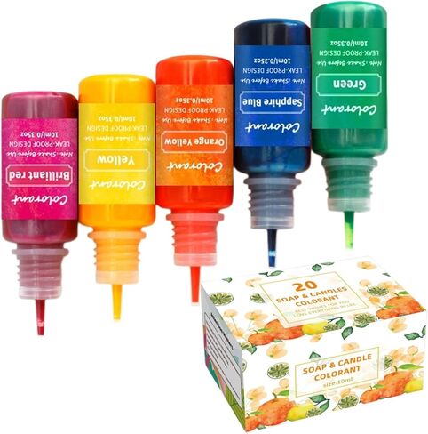 أصباغ الشمع لصنع الشموع - 24 لونًا (2 جم لكل واحدة) مجموعة من أصباغ الشموع لشموع الصويا الفريدة، ورقائق الألوان لصنع الشموع المعطرة، ومستلزمات DIY in Kuwait