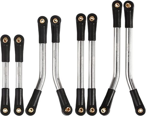 INJORA Steel 4 Links Set for SCX24 C10 JLU Bronco Base Camp 4Runner(Silver) in Saudi Arabia