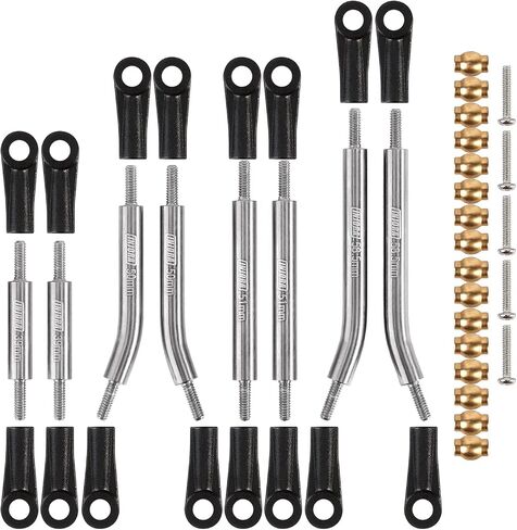 INJORA Steel 4 Links Set for SCX24 C10 JLU Bronco Base Camp 4Runner(Silver) in Saudi Arabia
