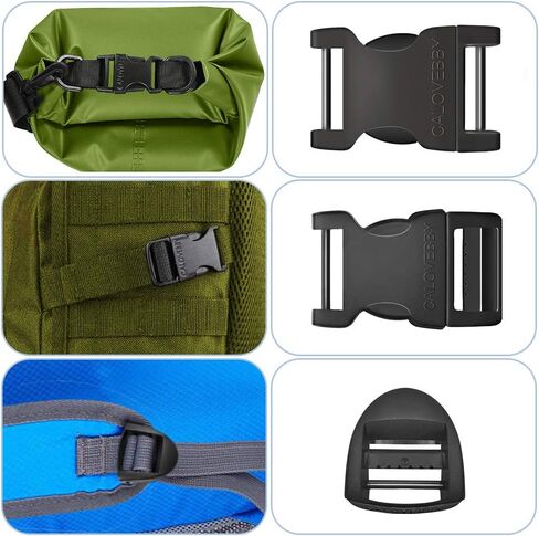 ابزيم اصلاح ميداني 1 انش، ابزيم بلاستيك 1 انش، مشبك جانبي قابل للتعديل 1 انش، قطعتان من الابازيم سريعة الفك مع قفل سلم 1 انش in Kuwait