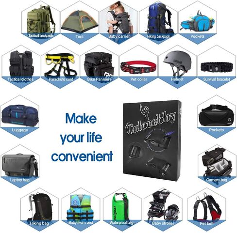 ابزيم اصلاح ميداني 1 انش، ابزيم بلاستيك 1 انش، مشبك جانبي قابل للتعديل 1 انش، قطعتان من الابازيم سريعة الفك مع قفل سلم 1 انش in Kuwait