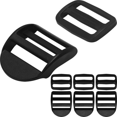 LASIGHT 4 Pack Slider Ladder Lock Buckle and Tri-glide Slide for 3/4", 1", 1-1/4", 1-1/2", 2" Webbing Strap in Saudi Arabia