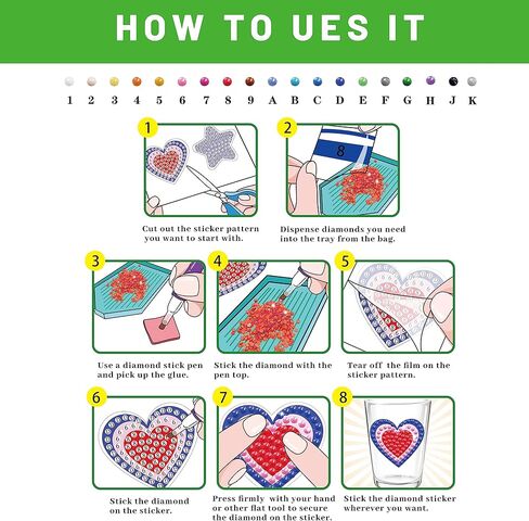 Yazhiji 5D Diamond Painting Kits for Kids Gemstone Dotz Arts and Crafts for Boys or Girls 8 9 10 11 12 Years Old DIY Gem Paint Mosaic Sticker for Adult,Ideal Gift Painting Kit for Beginners 81pcs in Kuwait