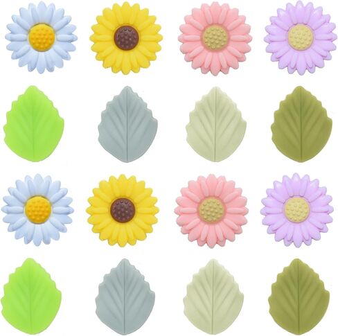 سدادات ابر حياكة لطيفة على شكل زهرة الاقحوان واوراق الشجر واوراق الشجر واقيات غرز لوازم الحياكة اكسسوارات in Kuwait