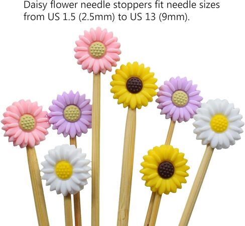 سدادات ابر حياكة لطيفة على شكل زهرة الاقحوان واوراق الشجر واوراق الشجر واقيات غرز لوازم الحياكة اكسسوارات in Kuwait