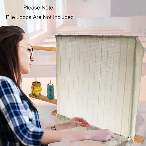 Tufting Frame, Rug Tufting Frame with Table Clamp, 27.5" x 27.5" Wooden Rug Making Frame for Tufting Gun Suitable for Electric Carpet Gun-Making Tools for Sewing, Embroidery, Rug Making Beginner in Kuwait