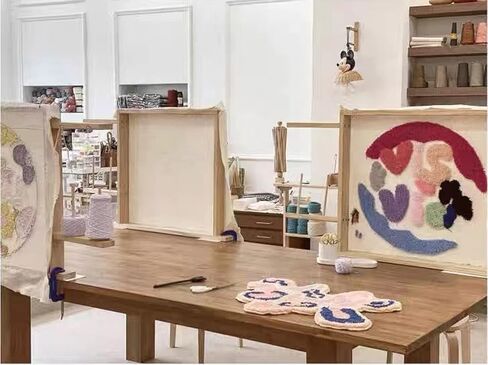 إطار خصلة ICZW لآلة خصلة السجاد الكهربائية مقاس 35.4 بوصة × 27.5 بوصة إطار خصلة السجاد مع المشبك in Kuwait