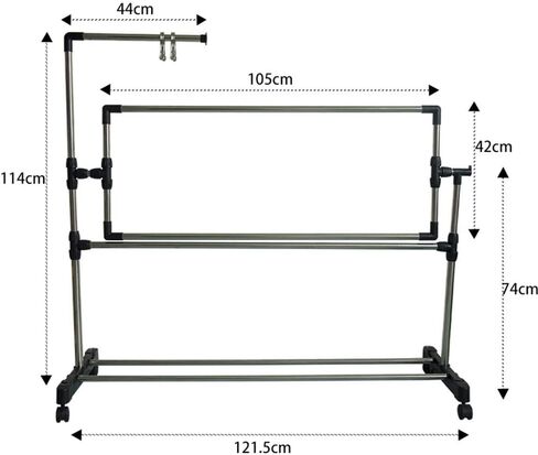 Needlework Floor Frame, Adjustable Cross Stitch Craft Stand, Standing Embroidery Lap Table, for Art Craft Sewing Holder in Saudi Arabia