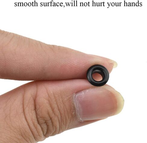 Hahiyo Grommets Eyelets 10mm Inside Diameter Carbon Steel Strong Shiny for Canvas Clothes Leather DIY Fabric Belt Purse Bag Shoe Tent Curtain Paper Projects Decoration Black 70Pcs in Kuwait