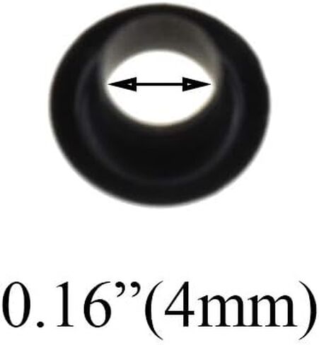 Hahiyo Grommets Eyelets 10mm Inside Diameter Carbon Steel Strong Shiny for Canvas Clothes Leather DIY Fabric Belt Purse Bag Shoe Tent Curtain Paper Projects Decoration Black 70Pcs in Kuwait