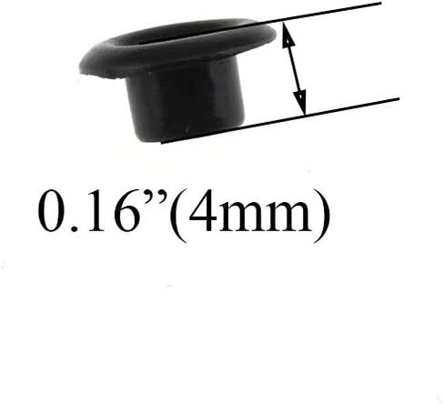 Hahiyo Grommets Eyelets 10mm Inside Diameter Carbon Steel Strong Shiny for Canvas Clothes Leather DIY Fabric Belt Purse Bag Shoe Tent Curtain Paper Projects Decoration Black 70Pcs in Kuwait