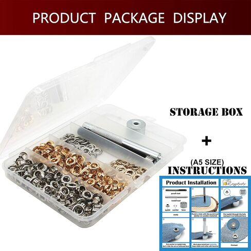 Raydodo 3/16 Inch Eyelets Brass Grommet Kit with Tool in Kuwait