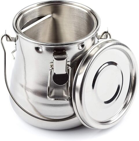 Stainless Steel Paint Brush Washer, Airtight Brush Cleaner Jar with Clip-On Lid, Rubber Gasket and Removable Strainer, Portable Oil Paint Brush Cleaner for Oil, Acrylic, Watercolor Painting in Saudi Arabia