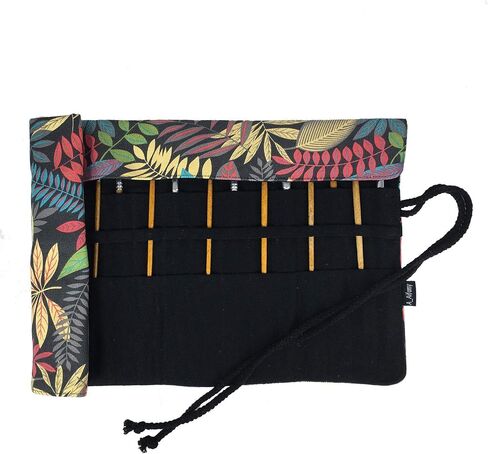 A AIFAMY 30 Pockets Artist Paint Brush Holder, Canvas Roll Up Case Bag & Storage Organizer Pouch Case- Store Pencils, Pens Tools in Kuwait