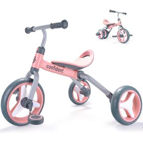 دراجة ثلاثية العجلات 3 في 1 من XIAPIA للأطفال من عمر 2 إلى 5 سنوات، دراجة أطفال قابلة للطي ودراجة ثلاثية العجلات للأطفال الصغار ودراجة توازن الطفل مع مقعد قابل للتعديل ودواسة قابلة للفصل. ألعاب الركوب للأولاد والبنات في أعياد الميلاد in Kuwait