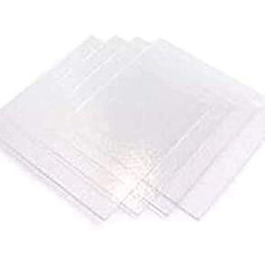 8 inch System 96 Thin (2mm) Clear Fusible Glass Squares COE 96-4 Pack by Sun and Moon Stained Glass in Kuwait