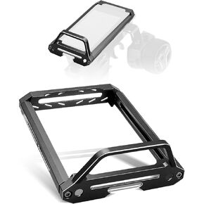 Aluminum Alloy RC Car Transmitter Protector Frame Fit for Flysky Noble NB4 and NB4 Pro/Lite, Metal Bracket Holder Shell Support, Black