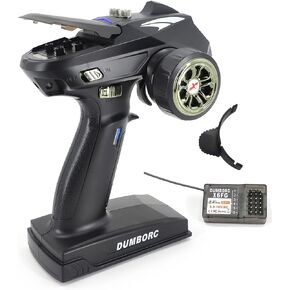 DumboRC X6 6CH 2.4G Radio Controller Transmitter with Gyro Mixed Mode X6FG Receiver Low Power Alarm and Out of Control Protections Radio Controller for RC Car.Boat.Tank