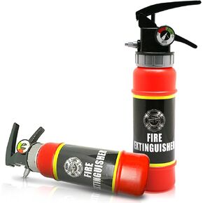 ArtCreativity Fire Extinguisher Squirt Toy for Kids (Set of 2) | 7" Water Gun with Realistic Design | Fun Outdoor Summer Toys for Boys and Girls | Great Fireman Toy for Children/Novelty Gag Gift Item