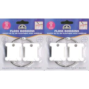 DMC Plastic Floss Bobbins, 28/Pkg