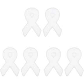 EXCEART 10 Pairs Earring Resin Jewelry molds Resin epoxy Casting molds Love Ribbon Mold Silicone Molds with