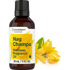 Nag Champa Fragrance Oil | 1 fl oz (30ml) | Premium Grade | for Diffusers, Candle and Soap Making, DIY Projects & More | by Horbaach