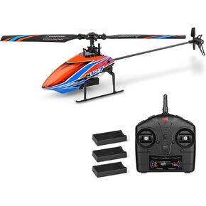 طائرة هليكوبتر RC من GoolRC، طائرة هليكوبتر WLtoys XK K127 بجهاز تحكم عن بعد، طائرة RC ذات 4 قنوات مع جيرو 6 محاور، تثبيت الارتفاع، مفتاح واحد للإقلاع/الهبوط، سهلة الطيران للأطفال والمبتدئين in Kuwait