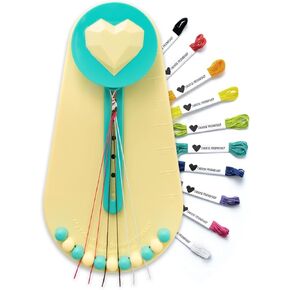 Choose Friendship, My Friendship Bracelet Maker® (New and Improved), 20 Pre-Cut Threads Makes up to 8 Bracelets (Craft Kit, Kids Jewelry Making Kit, Gifts for Girls 8-12) in Kuwait