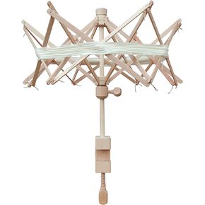 AnNafi® Premium Knitter Yarn Swift 24 بوصة (مقاس واحد يناسب الجميع) مظلة خشبية من خيوط الغزل الكروية in Saudi Arabia