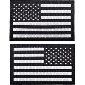 U-LIAN American Flag Patch - 2 PCS Army Green Tactical Morale Patch, Embroidered Emblem with Hook & Loop Backing for Backpack, Vest, Military in Saudi Arabia