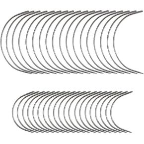 40 Curved Leather Needles for Hand Sewing for Leather Projects, Carpet or Canvas Repairing, Wig Making, Upholstery Weaving Needles for Craft Projects in Kuwait