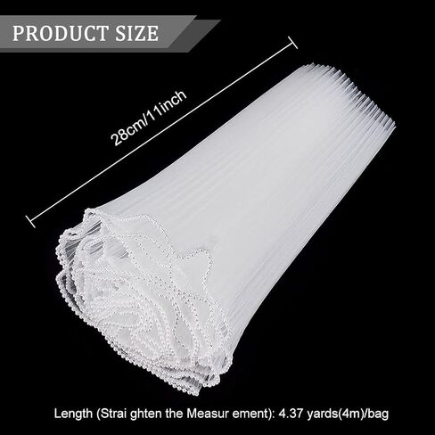 BENECREAT 4.37 Yards Black Flower Wrapping Mesh Paper, Pearl Edge Bouquet Packaging Paper Wrinkled Translucent for Wedding Decor, Florist Supplies Wedding Festival Gifts Packaging in Kuwait