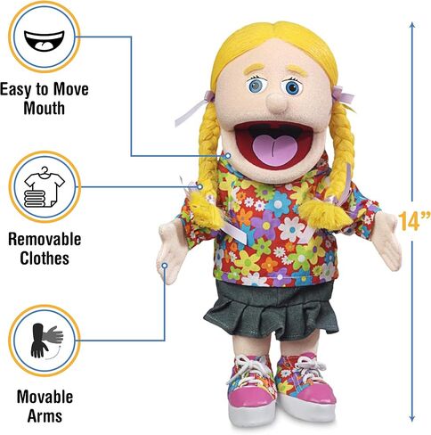 14" Cindy, Peach Girl, Hand Puppet in Saudi Arabia