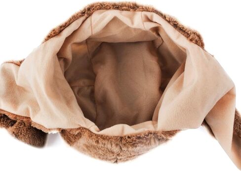 Tigerdoe Animal Hood Hat - Sloth Hat- Plush Animal Hats - Sloth Accessories - Sloth Gift Brown in Kuwait