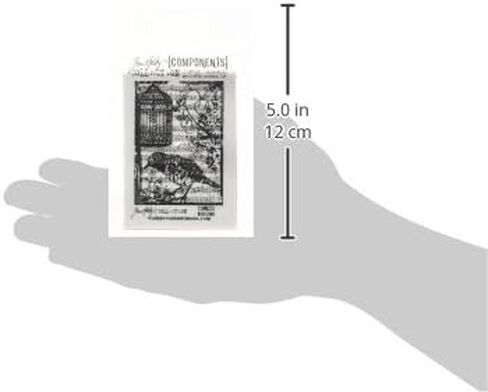 Tim Holtz Cling Stamp 2.5"X3.5", Bird Song in Saudi Arabia