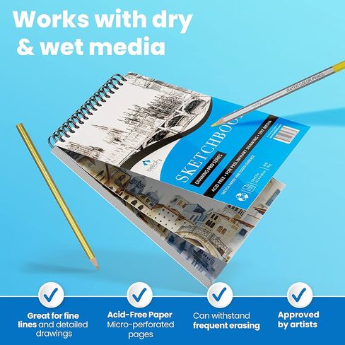 Bellofy 72 Pack Drawing Kit with 100 Sheets Drawing Pad | Art Supplies for Adults, Beginners & Kids | Art Set with All Necessary Drawing Supplies | Drawing kit for Kids 9-12 for Girls & Boys in Kuwait