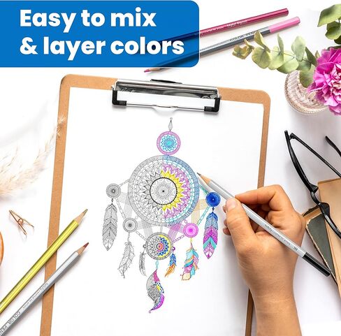 Bellofy 72 Pack Drawing Kit with 100 Sheets Drawing Pad | Art Supplies for Adults, Beginners & Kids | Art Set with All Necessary Drawing Supplies | Drawing kit for Kids 9-12 for Girls & Boys in Kuwait