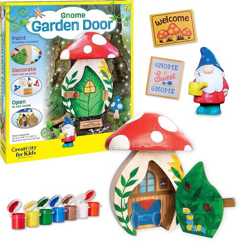 Creativity for Kids Butterfly Fairy Door Kit - Painting Arts and Crafts for Kids, Creative Gifts for Girls and Boys Age 6-7+ Yellow in Kuwait