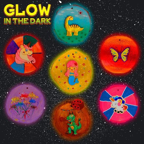 مجموعة طلاء الخشب للأطفال - تتوهج في الظلام - هدايا الفنون والحرف اليدوية للأولاد والبنات الذين تتراوح أعمارهم بين 4-8 و8-12 - مجموعات الأنشطة الحرفية - ألعاب فنية إبداعية لأعمار 4، 5، 6، 7، 8، 9، 10، 11 & أطفال بعمر 12 سنة in Kuwait