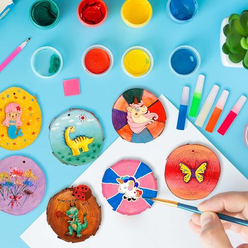 مجموعة طلاء الخشب للأطفال - تتوهج في الظلام - هدايا الفنون والحرف اليدوية للأولاد والبنات الذين تتراوح أعمارهم بين 4-8 و8-12 - مجموعات الأنشطة الحرفية - ألعاب فنية إبداعية لأعمار 4، 5، 6، 7، 8، 9، 10، 11 & أطفال بعمر 12 سنة in Kuwait