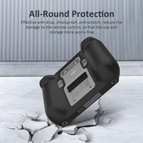 غطاء حماية من السيليكون من Writiany DJI RC، حافظة واقية لوحدة التحكم DJI RC لملحقات DJI Mini 3 / Mini 3 Pro/DJI Mavic 3 الكلاسيكية (رمادي) in Kuwait