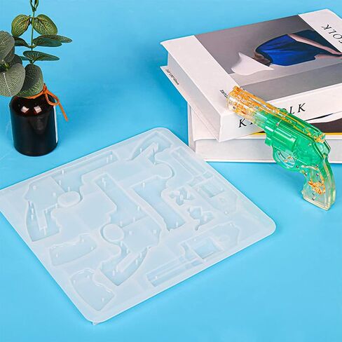 Kooanfy 49 Pcs Resin Gun Molds Pistol Silicone Molds for Resin Epoxy Casting Molds for DlY Making Jewelry Crafts Gifts Home Decoration in Kuwait