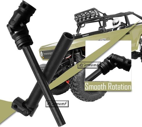 ترقيات عالمية لعمود محرك RC لـ 1/10 محوري SCX10 II Redcat D90 Gen7/Pro RC4WD GEN8 SCX10 2، Rcarmumb 2 قطعة عمود محرك زاحف RC، فولاذ صلب #45 جزء من القفزات (94-125 مم، عبوتان) أسود in Kuwait