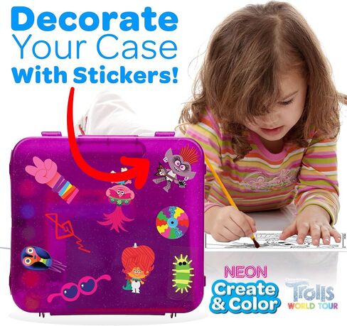 Crayola Frozen 2 Coloring Art Case, Arts & Crafts, Gift for Kids, Ages 5, 6, 7, 8, Packaging May Vary in Kuwait