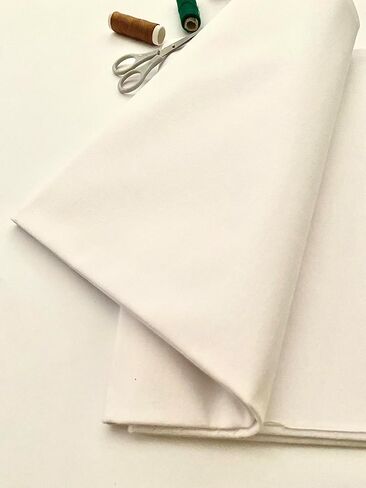 MAROBEE Woven Cotton Iron On Fusible Interfacing for Sewing Projects - 44 Inch x 2 Yards - Soft Feel (SF) Medium Weight Interfacing for Plackets Yokes Blouses & Embroidery in Kuwait