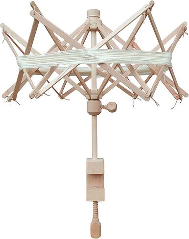 AnNafi® Premium Knitter Yarn Swift 24 بوصة (مقاس واحد يناسب الجميع) مظلة خشبية من خيوط الغزل الكروية in Saudi Arabia
